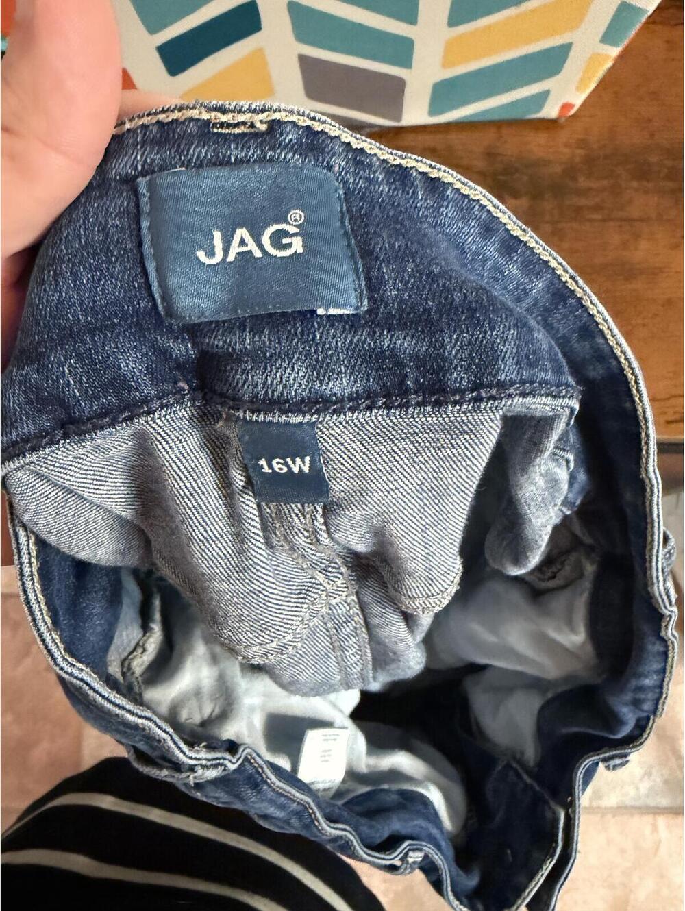 JAG Women's Blue Denim Jeans Size 16W - Picture 4 of 4